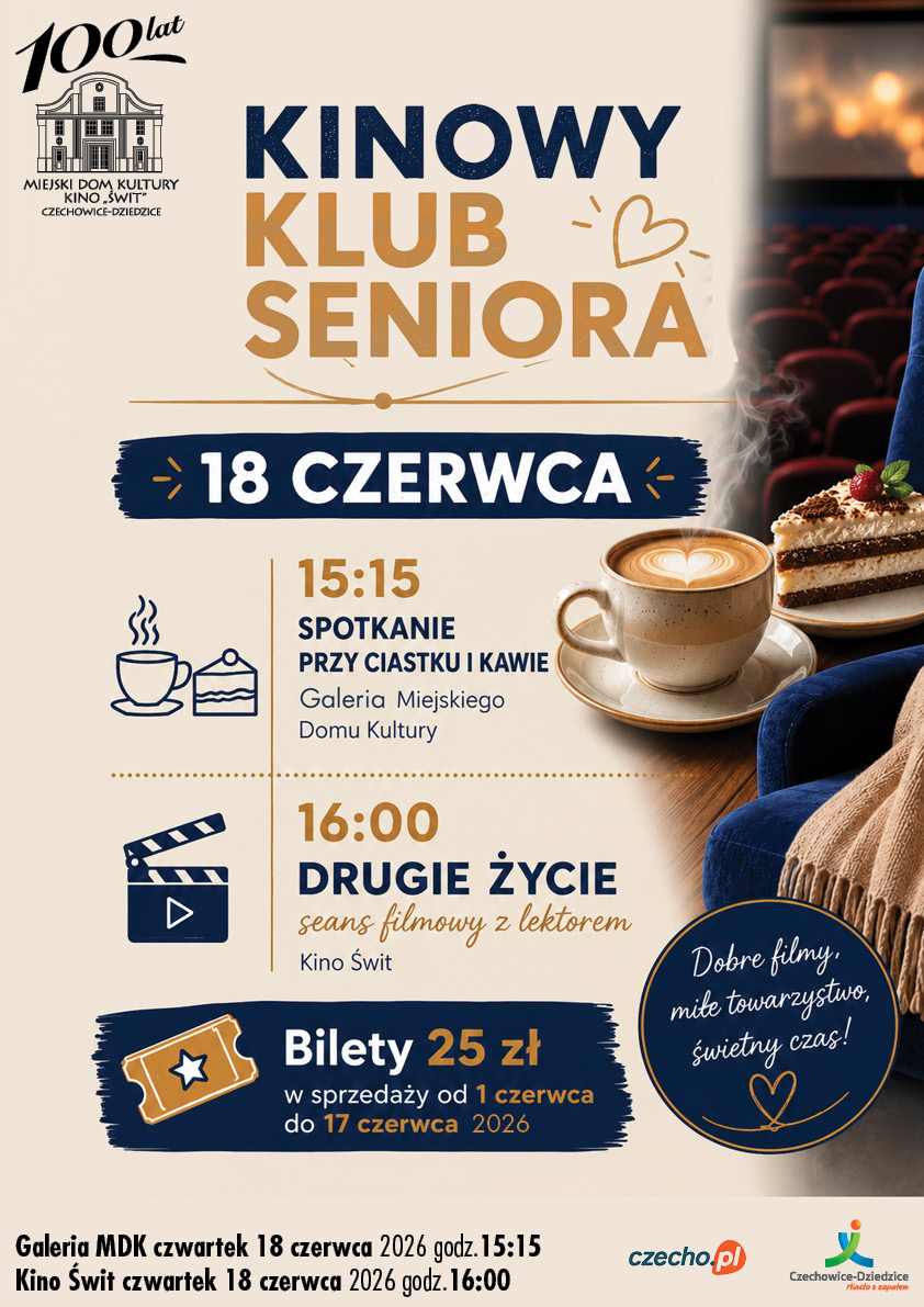 Plakat Kinowy Klub Seniora