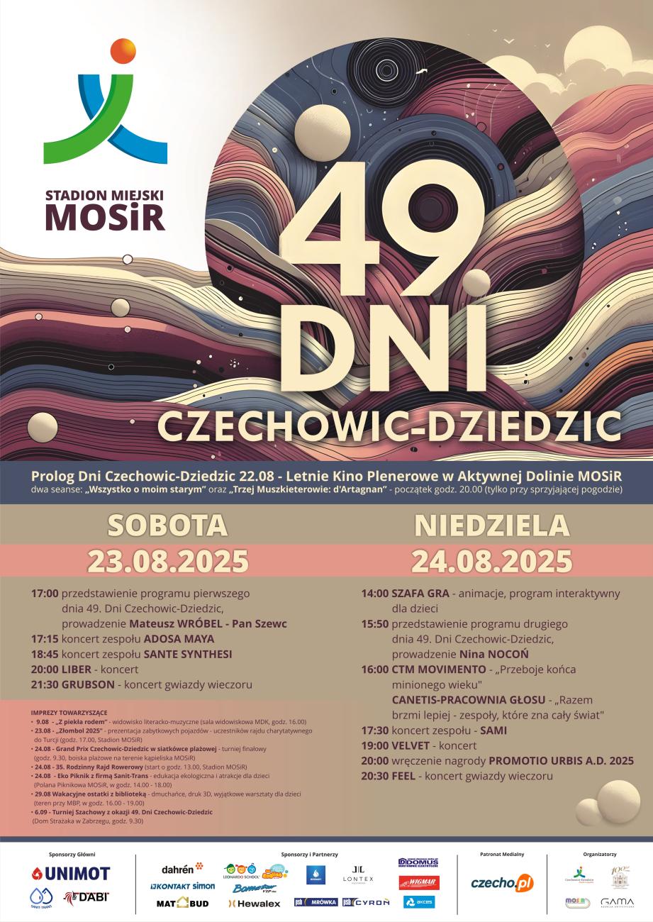 Plakat na 49. Dni Czechowic-Dziedzic
