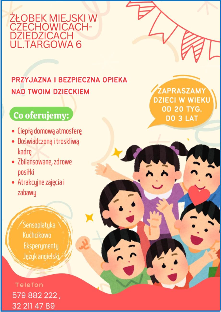 Plakat dot. naboru do żłobka