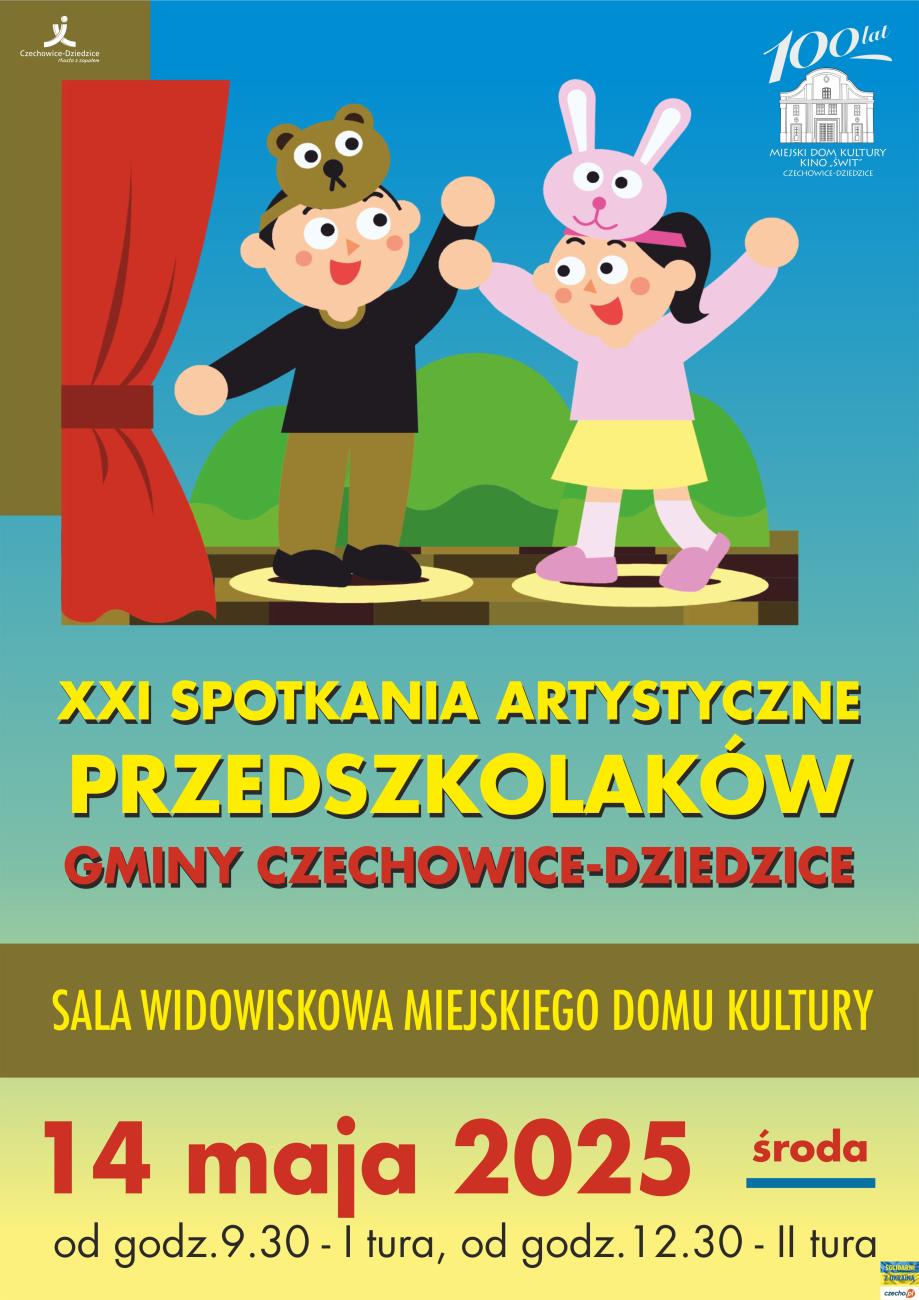 Plakat XXI edycji Spotkań Artystycznych Przedszkolaków