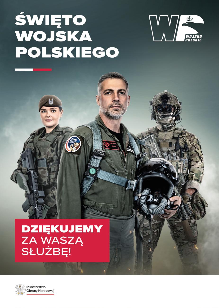 Plakat promujący Święto Wojska Polskiego