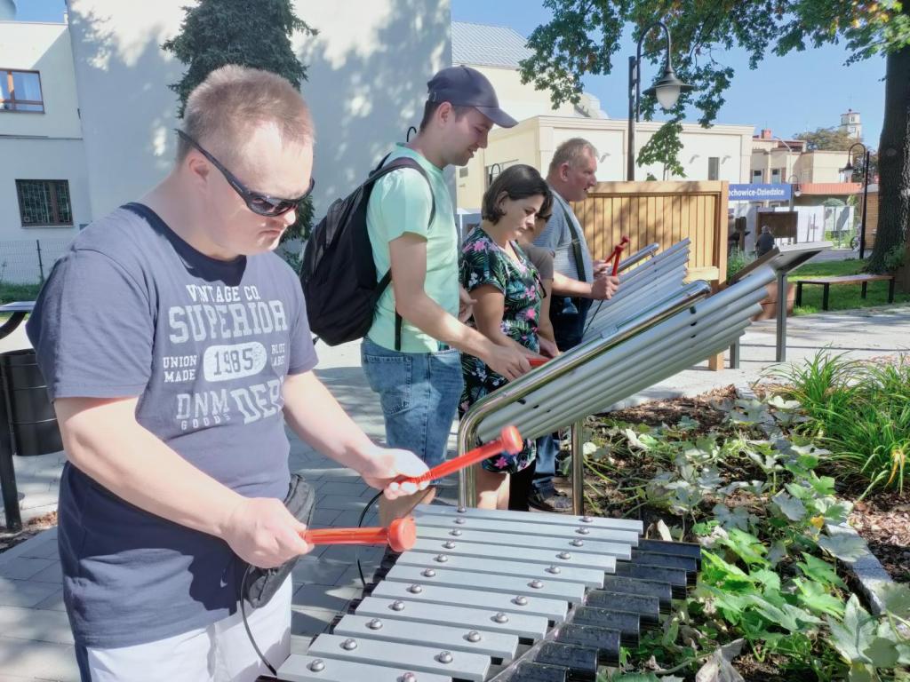 Wychowankowie z “Centrum” Środowiskowego Domu Samopomocy w Bielsku-Białej.