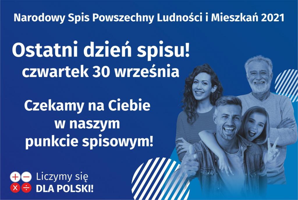 Baner promujący Narodowy Spis Powszechny