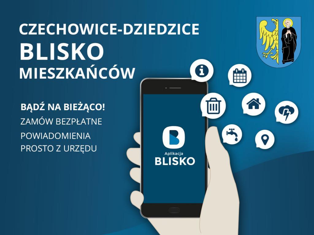 baner informacyjny aplikacji blisko 