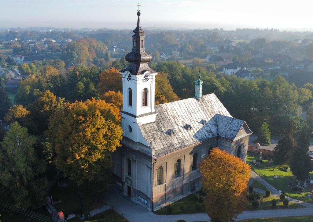 Kościół św. Katarzyny z lotu ptaka