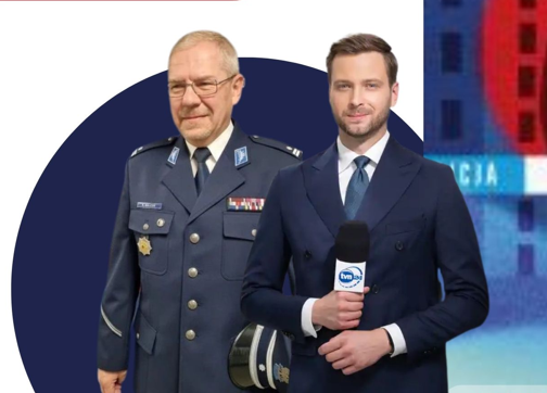 Wycinek plakatu z Radomirem Witem