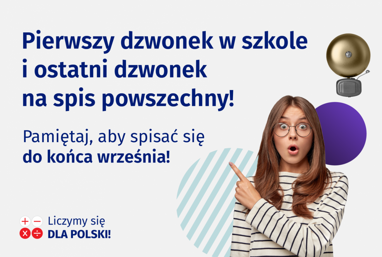 Plakat promujący spis powszechny