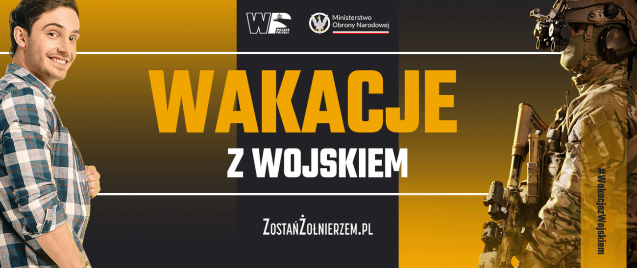 Plakat akcji Wakacje z wojskiem