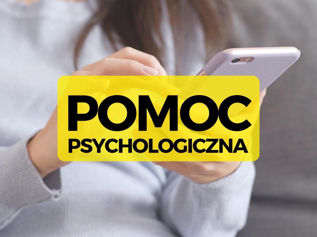 baner z napisem pomoc psychologiczna