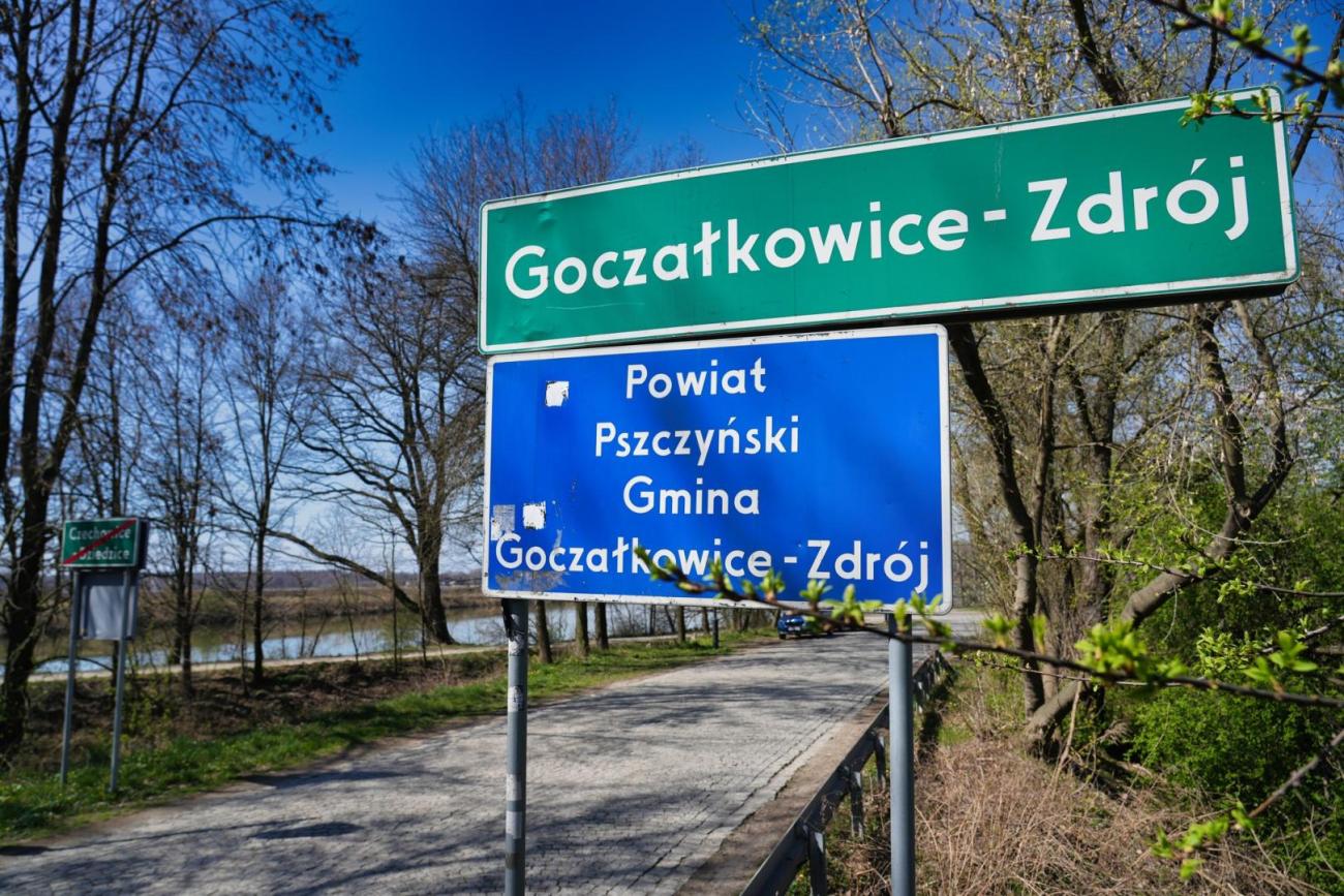 tablica miejscowości Goczałkowice-Zdrój