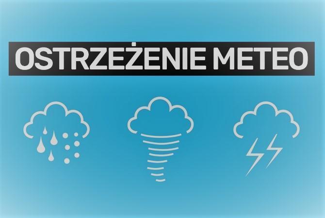 Grafika ostrzeżenia meteo