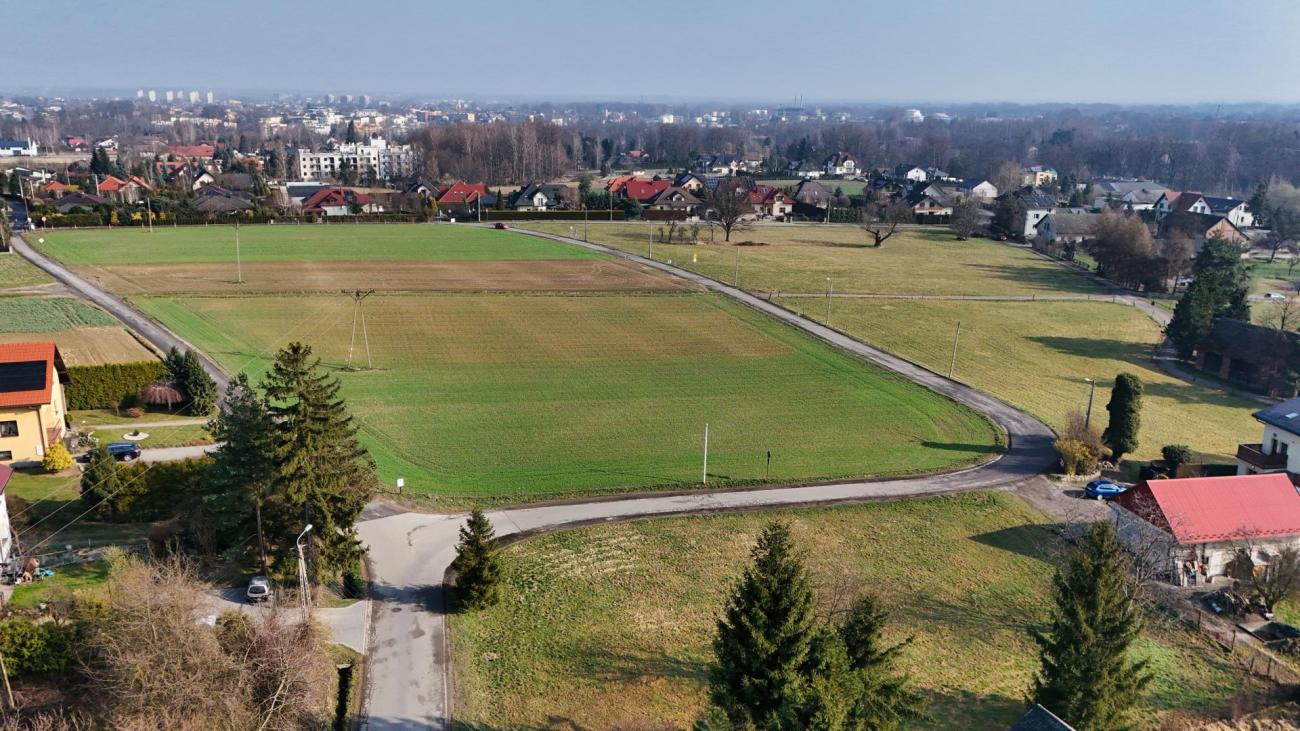 ulica Mazańcowicka z lotu ptaka