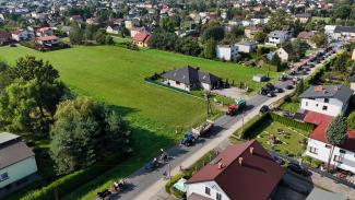 korowód dożynkowy z drona