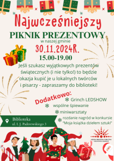 Plakat pikniku prezentowego