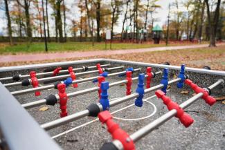 Widok na Park Miejski Lasek po rewitalizacji