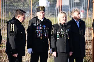 Burmistrz z górnikami