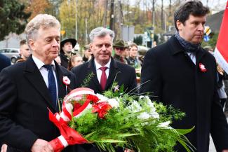 Obchody 107. rocznicy odzyskania przez Polskę niepodległości w Czechowicach-Dziedzicach