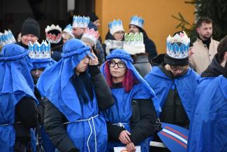 Orszak Trzech Króli w Zabrzegu - początek