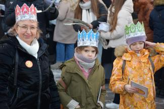 Orszak Trzech Króli w Zabrzegu - początek
