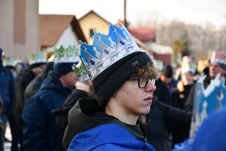 Orszak Trzech Króli w Zabrzegu - początek
