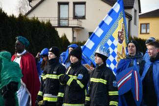 Orszak Trzech Króli w Zabrzegu - przemarsz