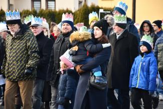 Orszak Trzech Króli w Zabrzegu - przemarsz