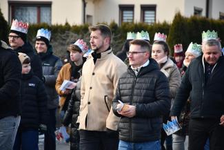 Orszak Trzech Króli w Zabrzegu - przemarsz