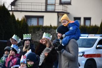 Orszak Trzech Króli w Zabrzegu - przemarsz