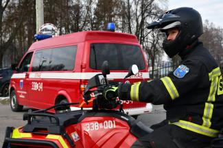 Orszak Trzech Króli w Zabrzegu - przemarsz na stadion