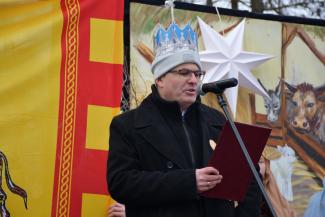 Orszak Trzech Króli w Zabrzegu - kolędowanie