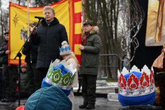 Orszak Trzech Króli w Zabrzegu - konkurs szopek