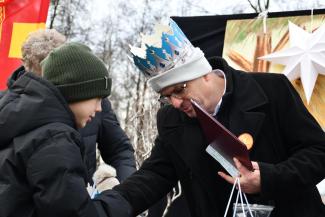 Orszak Trzech Króli w Zabrzegu - konkurs szopek