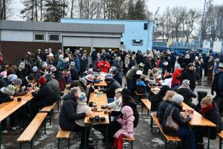 Orszak Trzech Króli w Zabrzegu - zakończenie