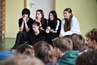 Spotkanie Marcina Prusa z młodzieżą w Bronowie