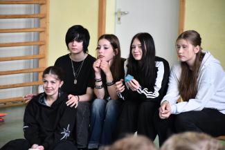 Spotkanie Marcina Prusa z młodzieżą w Bronowie