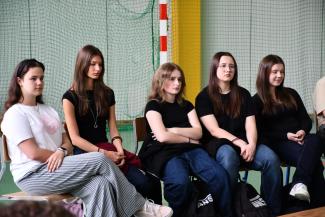 Spotkanie Marcina Prusa z młodzieżą w Bronowie