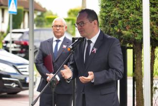 uroczystości na cmentarzu w Dankowicach