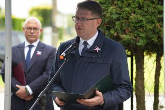 uroczystości na cmentarzu w Dankowicach