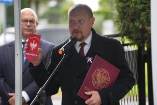 uroczystości na cmentarzu w Dankowicach