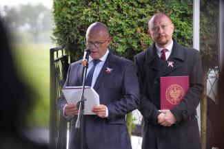uroczystości na cmentarzu w Dankowicach