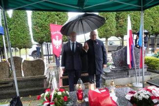 uroczystości na cmentarzu w Dankowicach
