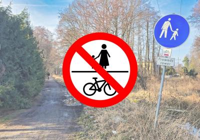 zdjęcie łącznika ulicy Klonowej z ulicą Bestwińską