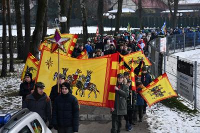 Wejście Orszaku na stadion