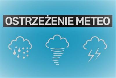 Grafika ostrzeżenia meteo