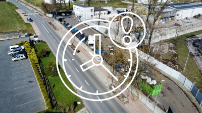 PSZOK z symbolem zegara