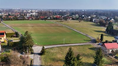 ulica Mazańcowicka z lotu ptaka