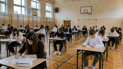 młodzież w trakcie egzaminu