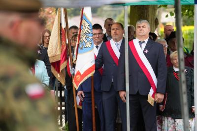 uroczystości na cmentarzu w Dankowicach