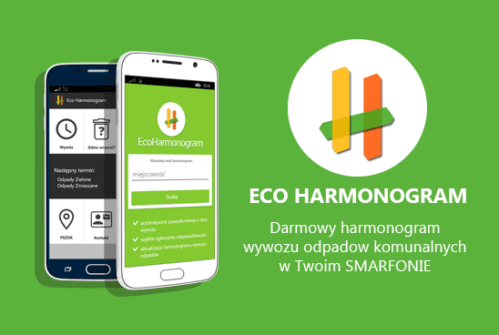 grafika promująca aplikację ekoHarmonogram