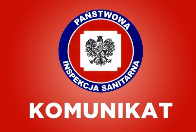 Grafika komunikatu z sanepidu